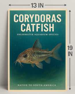 Corydoras Catfish Freshwater Aquarium Poster PosterGoat