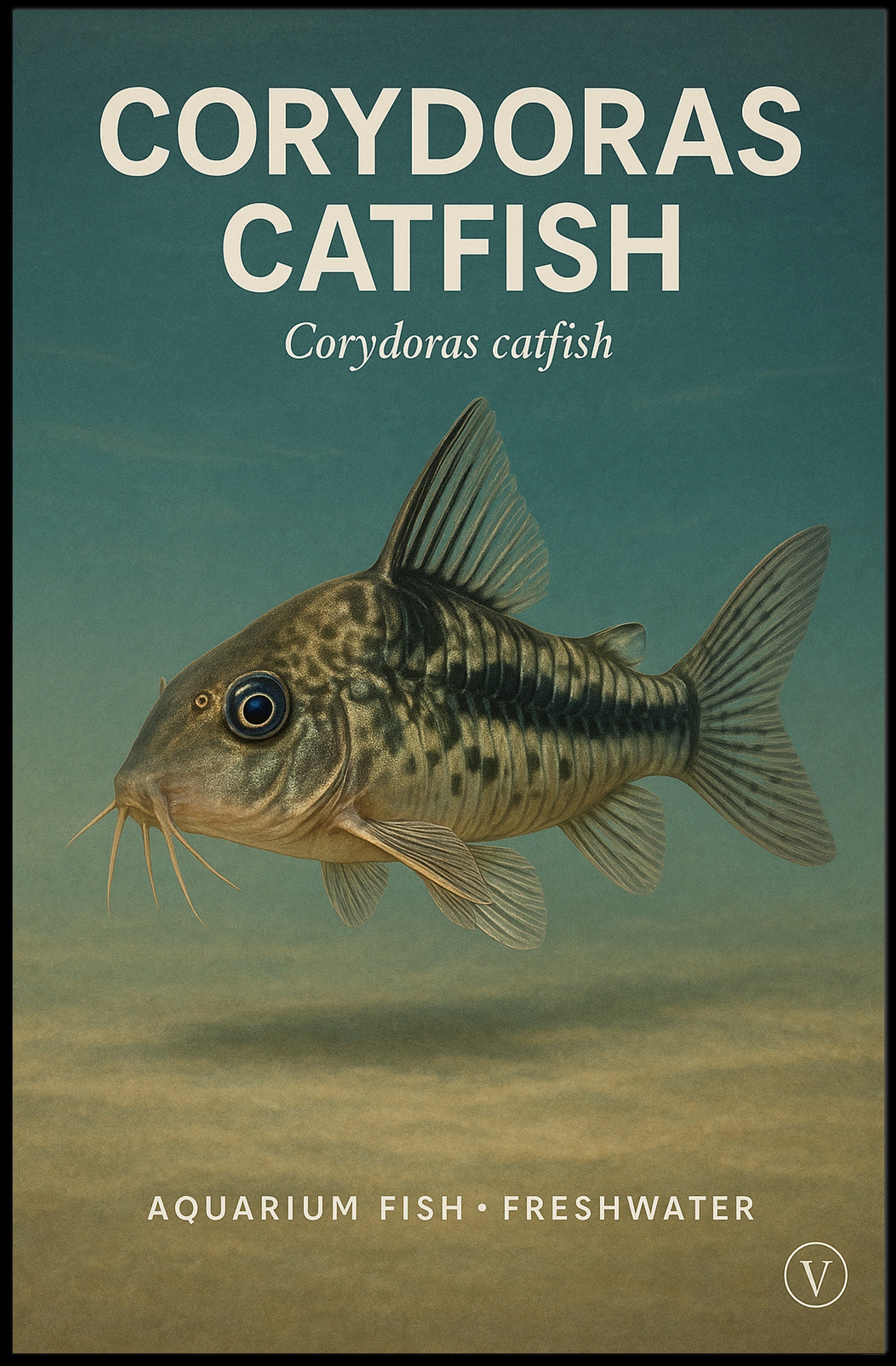 Corydoras Catfish Wall Art Decor Print PosterGoat