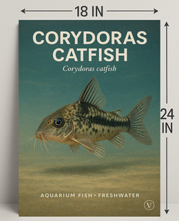 Corydoras Catfish Wall Art Decor Print PosterGoat