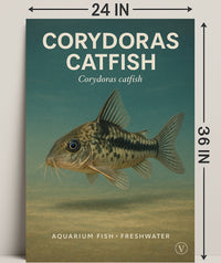 Corydoras Catfish Wall Art Decor Print PosterGoat