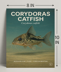 Corydoras Catfish Wall Art Decor Print PosterGoat