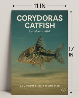 Corydoras Catfish Wall Art Decor Print PosterGoat