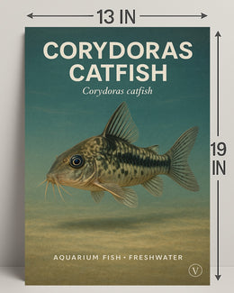 Corydoras Catfish Wall Art Decor Print PosterGoat
