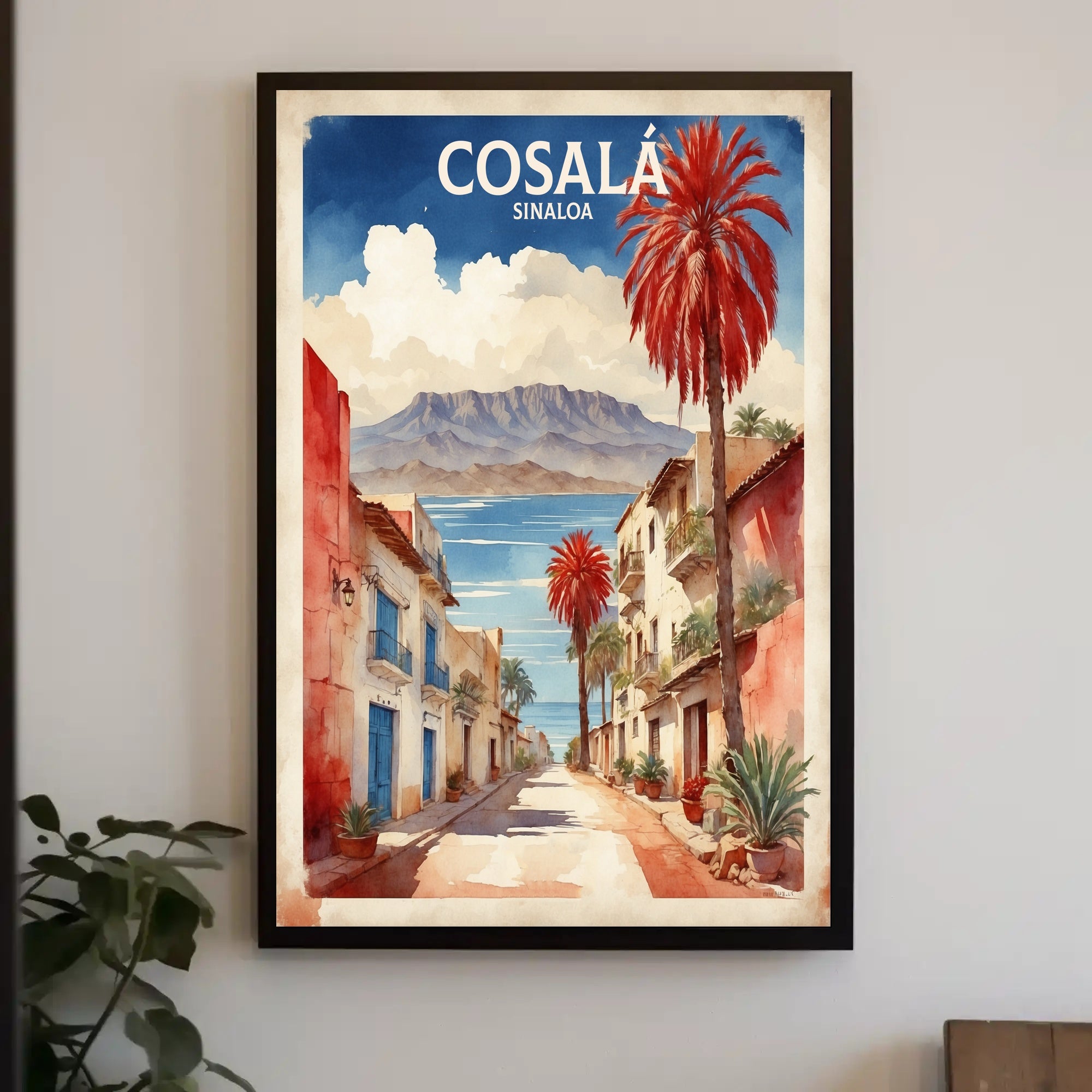 Cosalá Sinaloa Street Scene Travel Poster PosterGoat