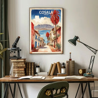 Cosalá Sinaloa Street Scene Travel Poster PosterGoat