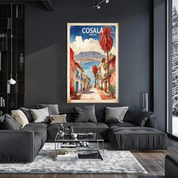 Cosalá Sinaloa Street Scene Travel Poster PosterGoat