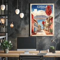 Cosalá Sinaloa Street Scene Travel Poster PosterGoat
