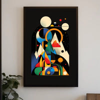 Cosmic Geometric Art: Abstract or Artistic Poster PosterGoat