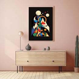 Cosmic Geometric Art: Abstract or Artistic Poster PosterGoat