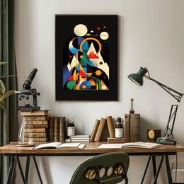 Cosmic Geometric Art: Abstract or Artistic Poster PosterGoat