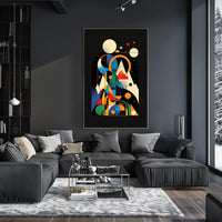 Cosmic Geometric Art: Abstract or Artistic Poster PosterGoat