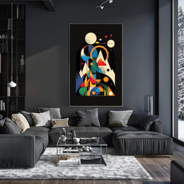 Cosmic Geometric Art: Abstract or Artistic Poster PosterGoat