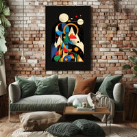 Cosmic Geometric Art: Abstract or Artistic Poster PosterGoat