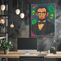 Cosmic Lincoln Poster PosterGoat