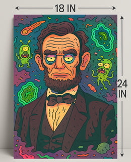 Cosmic Lincoln Poster PosterGoat