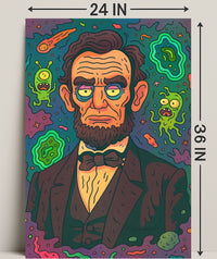 Cosmic Lincoln Poster PosterGoat