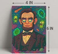 Cosmic Lincoln Poster PosterGoat