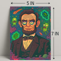 Cosmic Lincoln Poster PosterGoat
