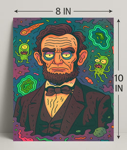 Cosmic Lincoln Poster PosterGoat