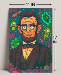 Cosmic Lincoln Poster PosterGoat