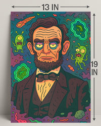 Cosmic Lincoln Poster PosterGoat