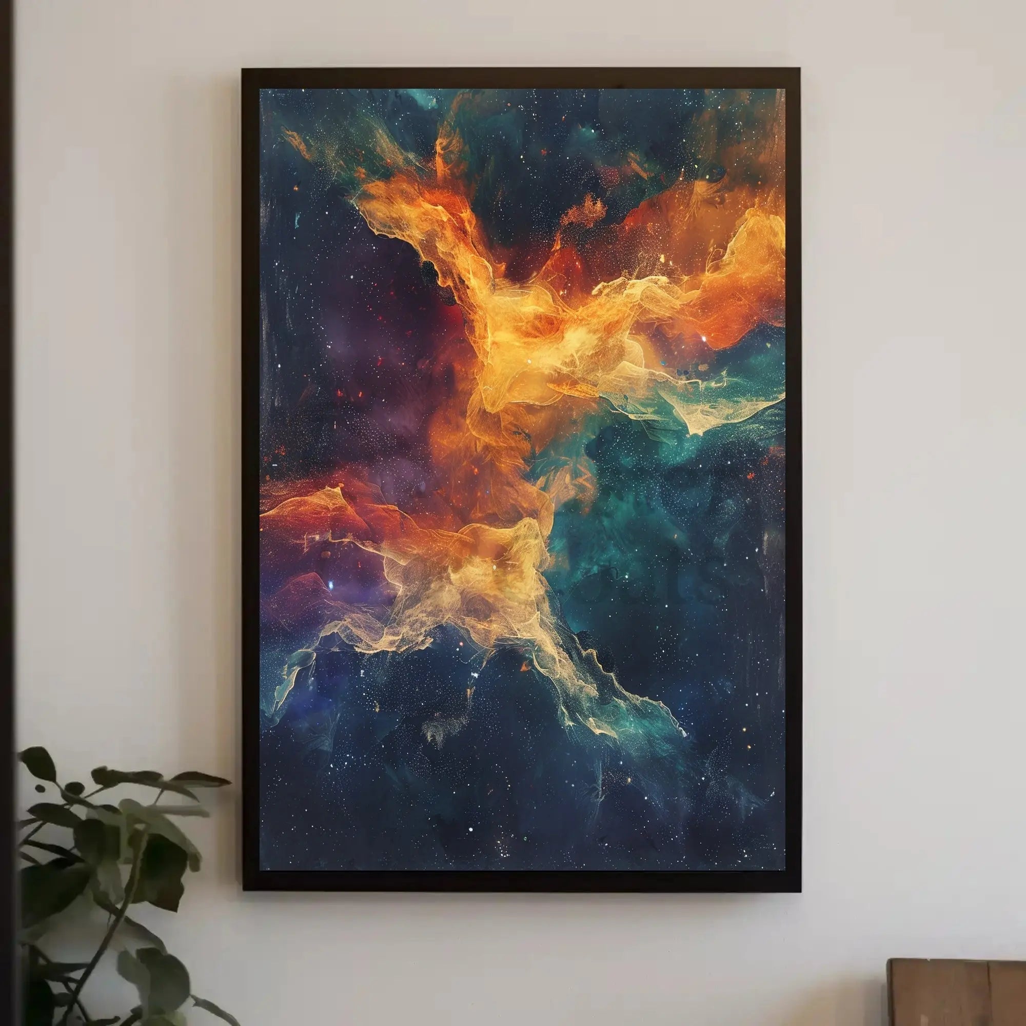 Cosmic Nebula Abstract Art Print – Artistic Poster PosterGoat