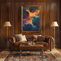 Cosmic Nebula Abstract Art Print – Artistic Poster PosterGoat