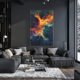 Cosmic Nebula Abstract Art Print – Artistic Poster PosterGoat