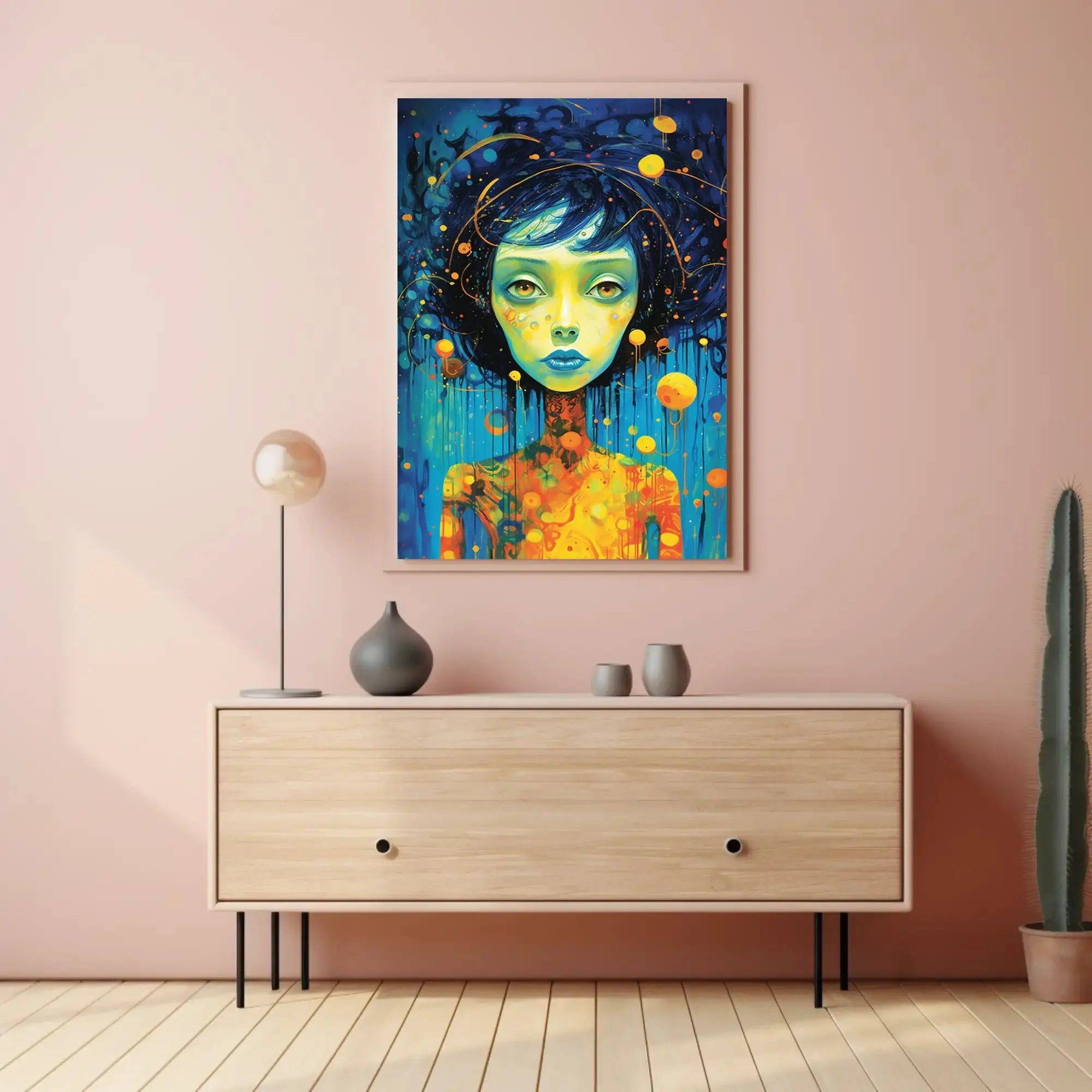 Cosmic Portrait Surreal Beauty Abstract, Artistic, or Pop Culture Poster PosterGoat