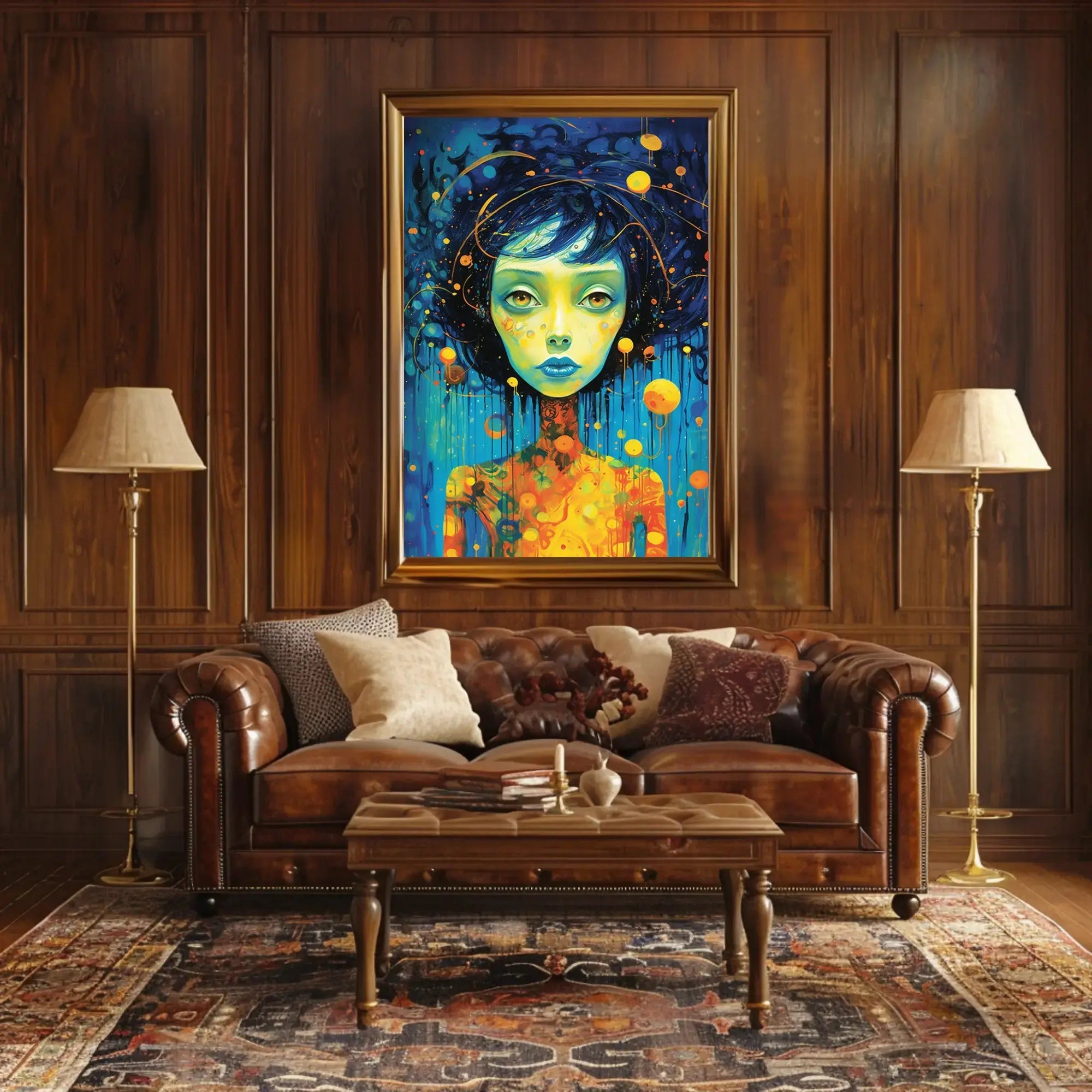 Cosmic Portrait Surreal Beauty Abstract, Artistic, or Pop Culture Poster PosterGoat