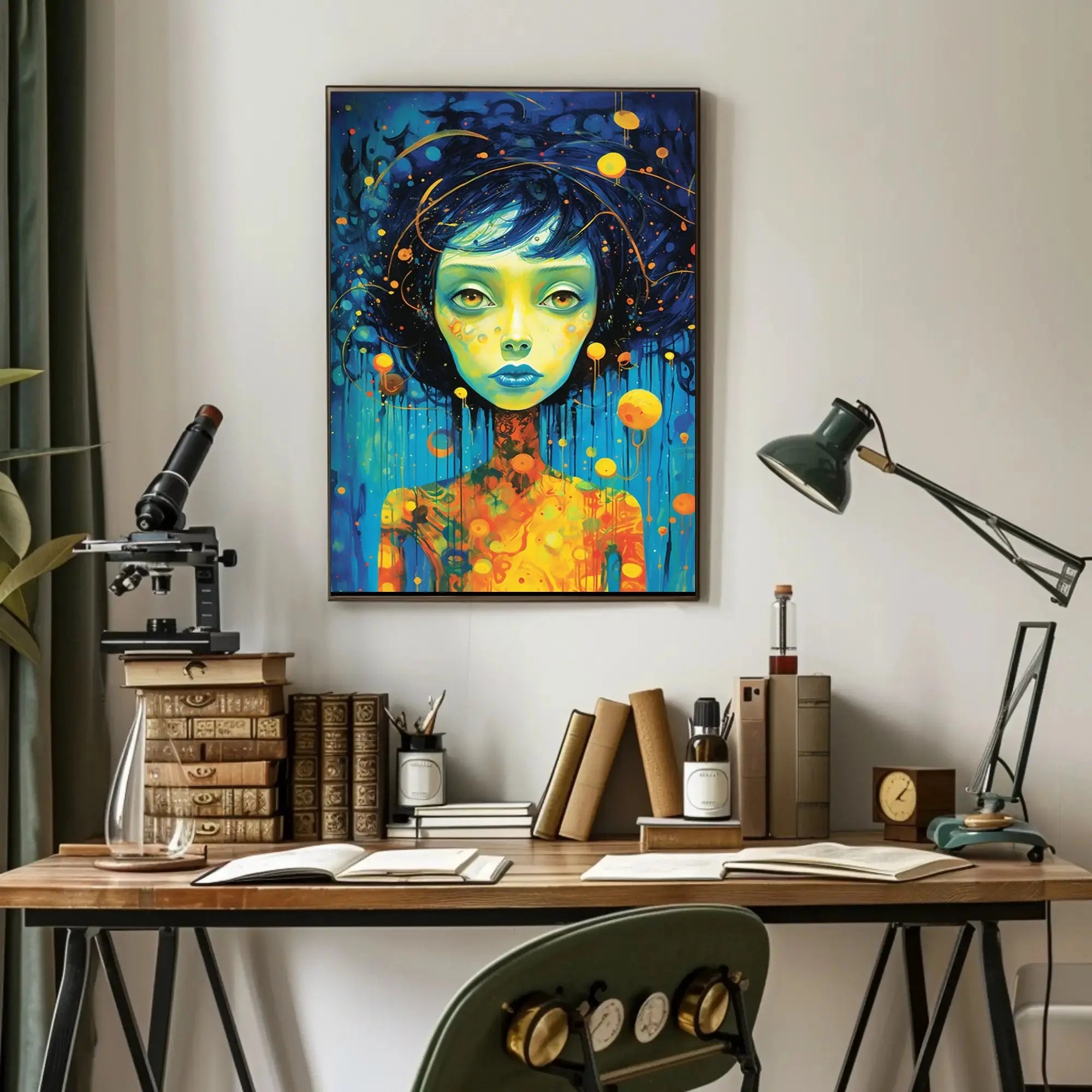 Cosmic Portrait Surreal Beauty Abstract, Artistic, or Pop Culture Poster PosterGoat