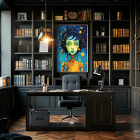 Cosmic Portrait Surreal Beauty Abstract, Artistic, or Pop Culture Poster PosterGoat