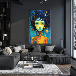 Cosmic Portrait Surreal Beauty Abstract, Artistic, or Pop Culture Poster PosterGoat