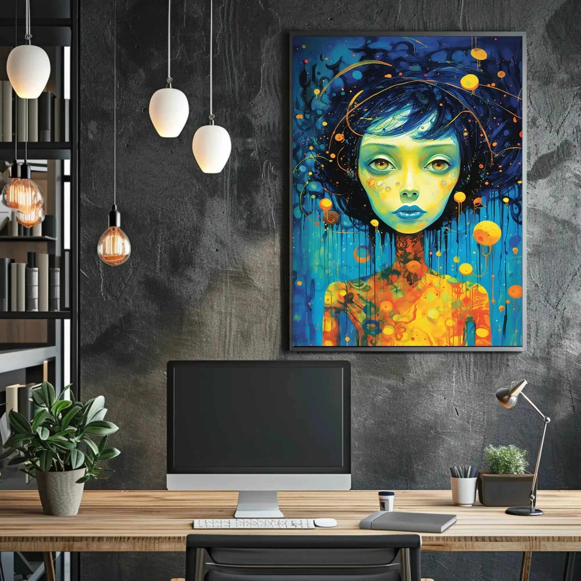 Cosmic Portrait Surreal Beauty Abstract, Artistic, or Pop Culture Poster PosterGoat