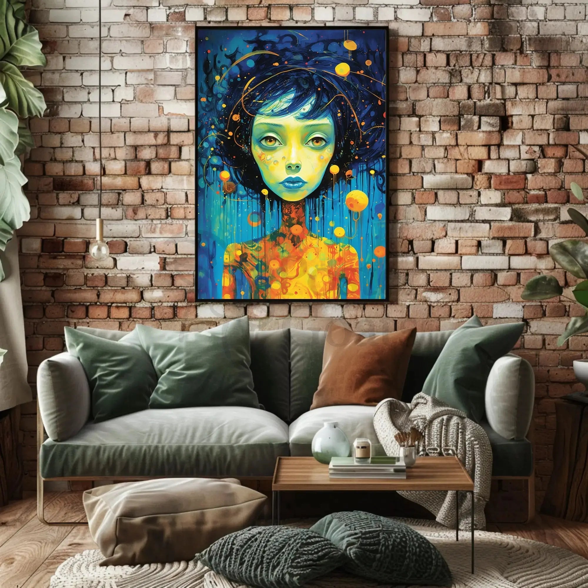 Cosmic Portrait Surreal Beauty Abstract, Artistic, or Pop Culture Poster PosterGoat