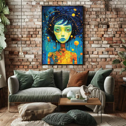 Cosmic Portrait Surreal Beauty Abstract, Artistic, or Pop Culture Poster PosterGoat