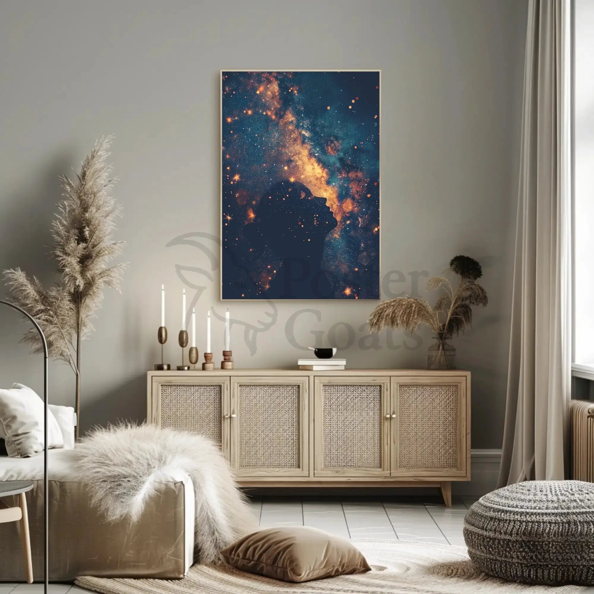 Cosmic Reflection Dreamlike Universe Artistic Pop Culture Poster PosterGoat