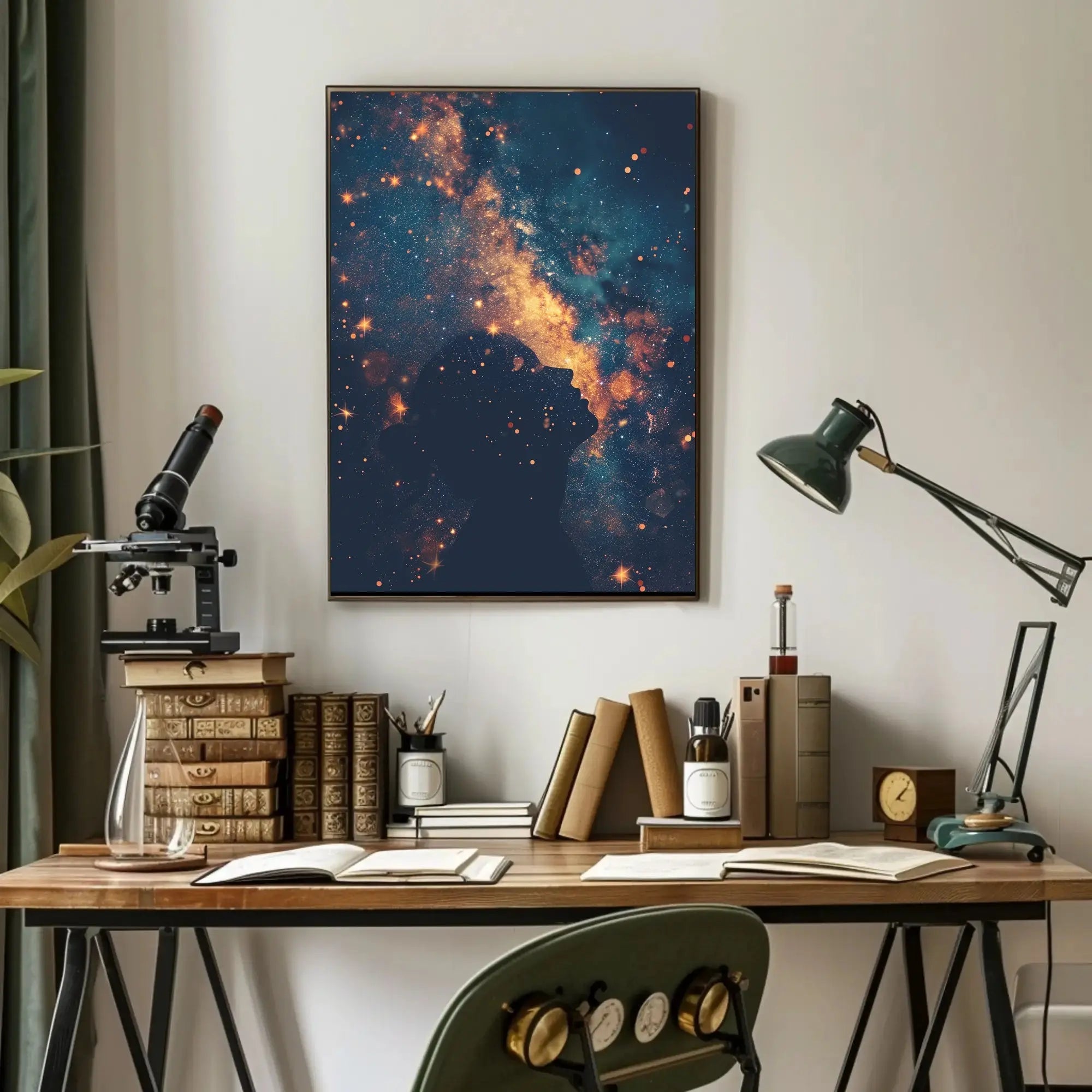 Cosmic Reflection Dreamlike Universe Artistic Pop Culture Poster PosterGoat