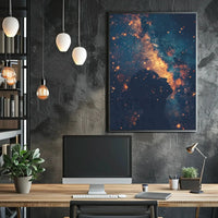 Cosmic Reflection Dreamlike Universe Artistic Pop Culture Poster PosterGoat