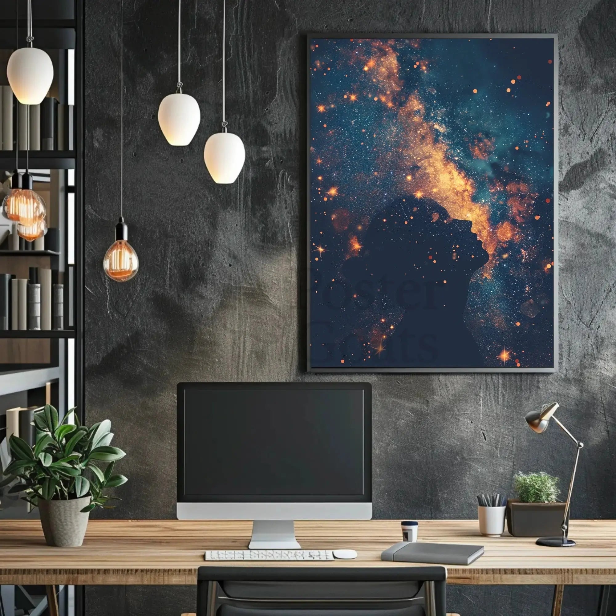 Cosmic Reflection Dreamlike Universe Artistic Pop Culture Poster PosterGoat