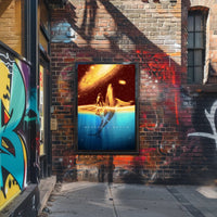 Cosmic Whale and Celestial Waters Fantasy or Mythology Poster PosterGoat