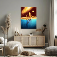 Cosmic Whale and Celestial Waters Fantasy or Mythology Poster PosterGoat