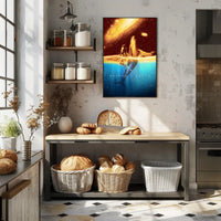 Cosmic Whale and Celestial Waters Fantasy or Mythology Poster PosterGoat