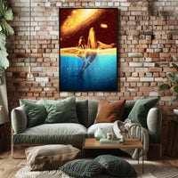 Cosmic Whale and Celestial Waters Fantasy or Mythology Poster PosterGoat