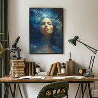 Cosmic Woman Celestial Dreamscape Artistic Poster PosterGoat