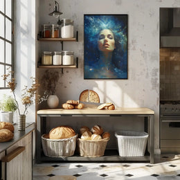 Cosmic Woman Celestial Dreamscape Artistic Poster PosterGoat