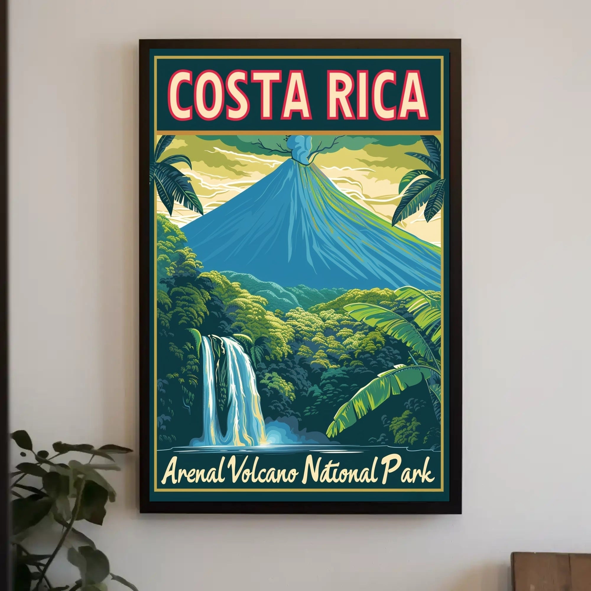 Costa Rica Arenal Volcano National Park Travel Poster PosterGoat
