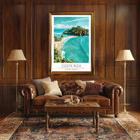 Costa Rica Beach Scene Art Travel Poster PosterGoat