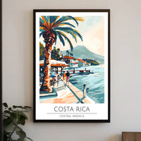 Costa Rica Coastal Escape Travel Poster PosterGoat
