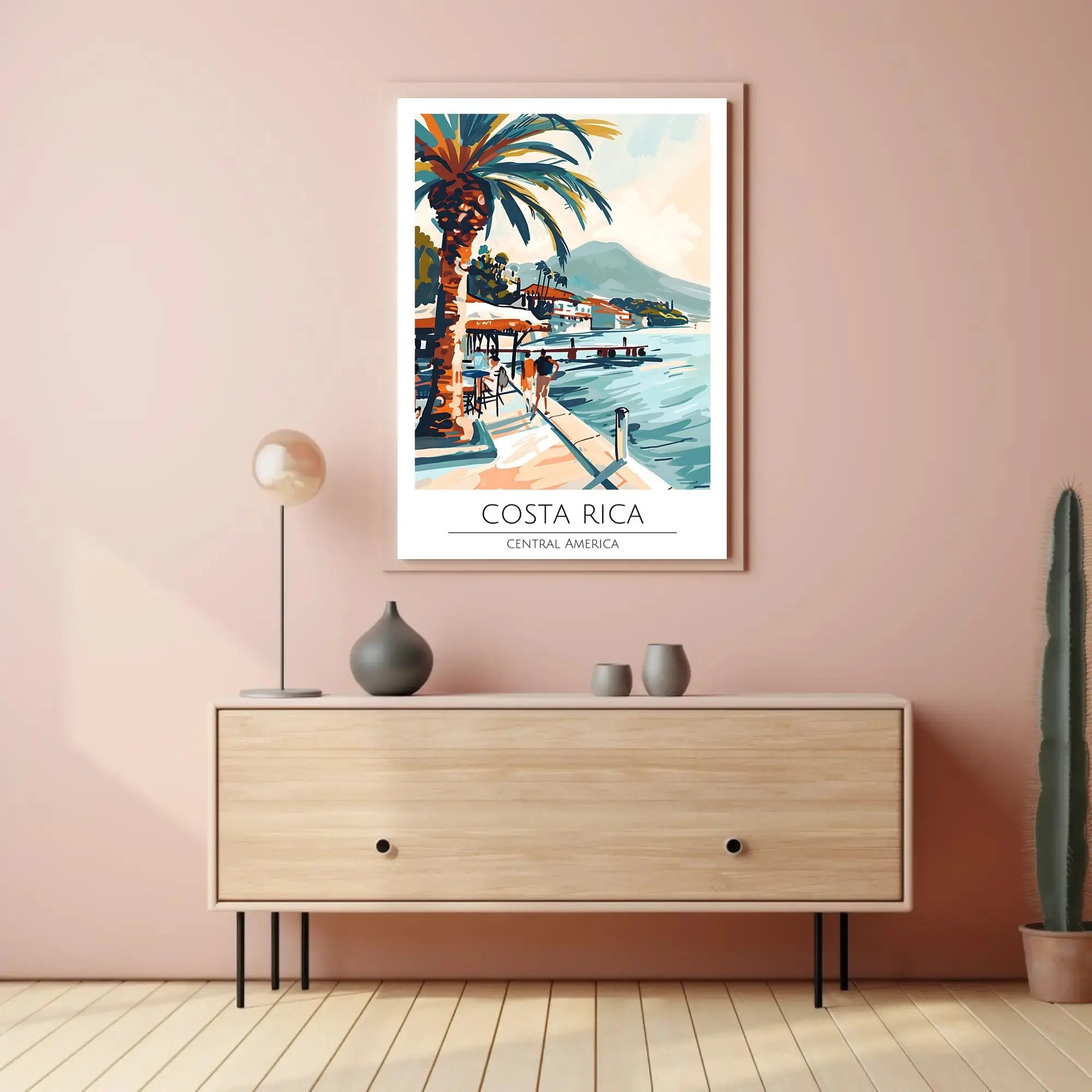 Costa Rica Coastal Escape Travel Poster PosterGoat